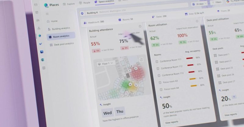 Microsoft Places bir sonraki ofis gununuz icin en uygun zamani