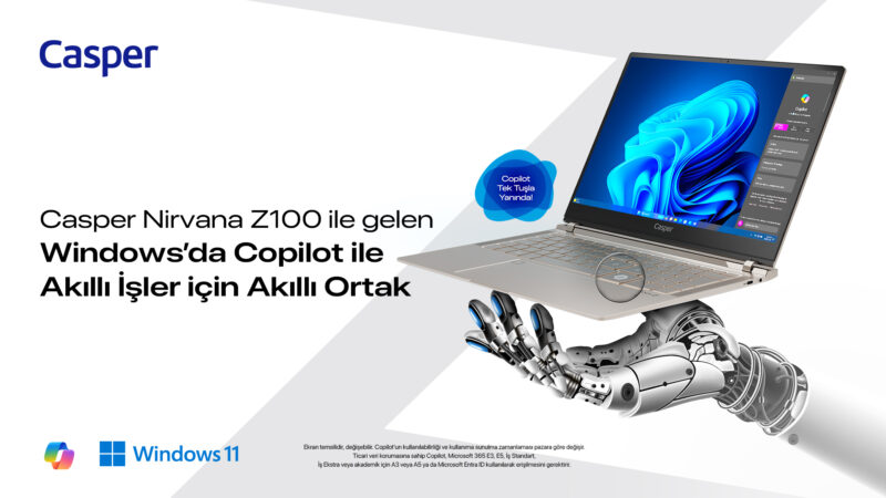 1719555486 Casper Nirvana Sunar Windows da Copilot I le I s te Yapay Zeka