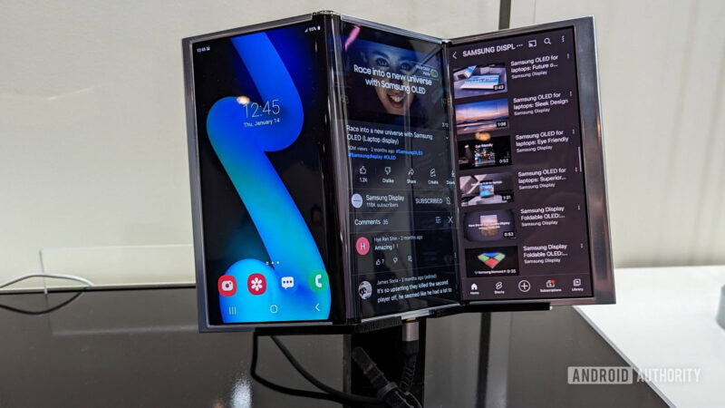 Samsung tri fold prototype concept MWC 2023 scaled 1
