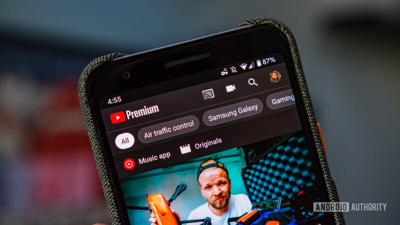 youtube premium inside app logo