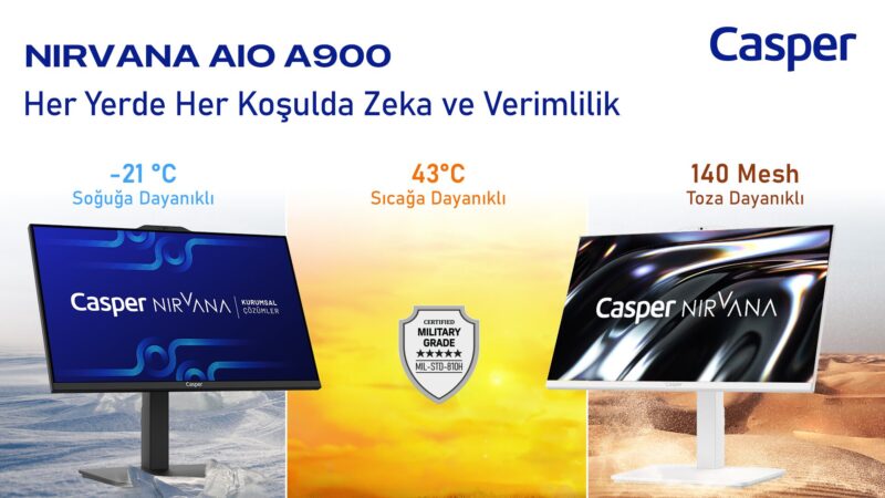 1732692330 Tu rkiye nin Dayan kl l k Sertifikas na Sahip I lk Bilgisayar Casper AIO A900 Sat s a C kt