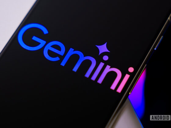 Google Gemini logo on smartphone stock photo 4