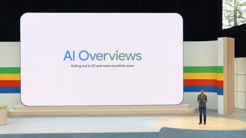 google io keynote ai overviews search sge 1