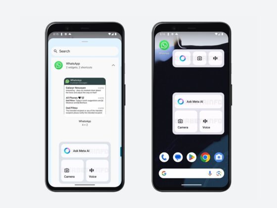 WhatsApp mera ai widget