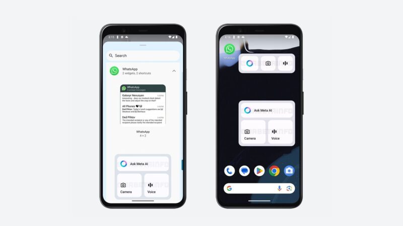 WhatsApp mera ai widget