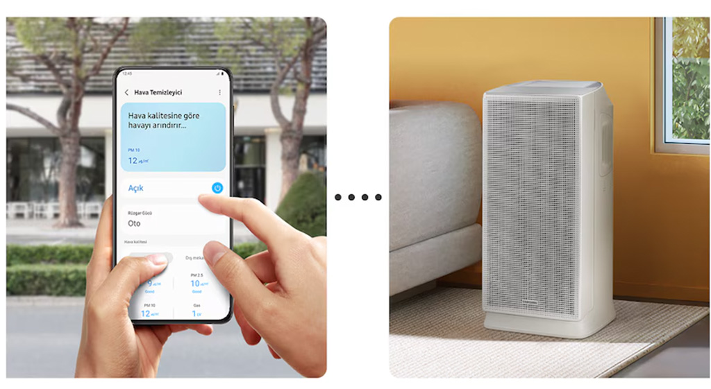 Samsung yeni hava temizleyicisi, çok katmanlı filtreleme yapısı ve SmartThings desteği ile dikkat çekiyor.