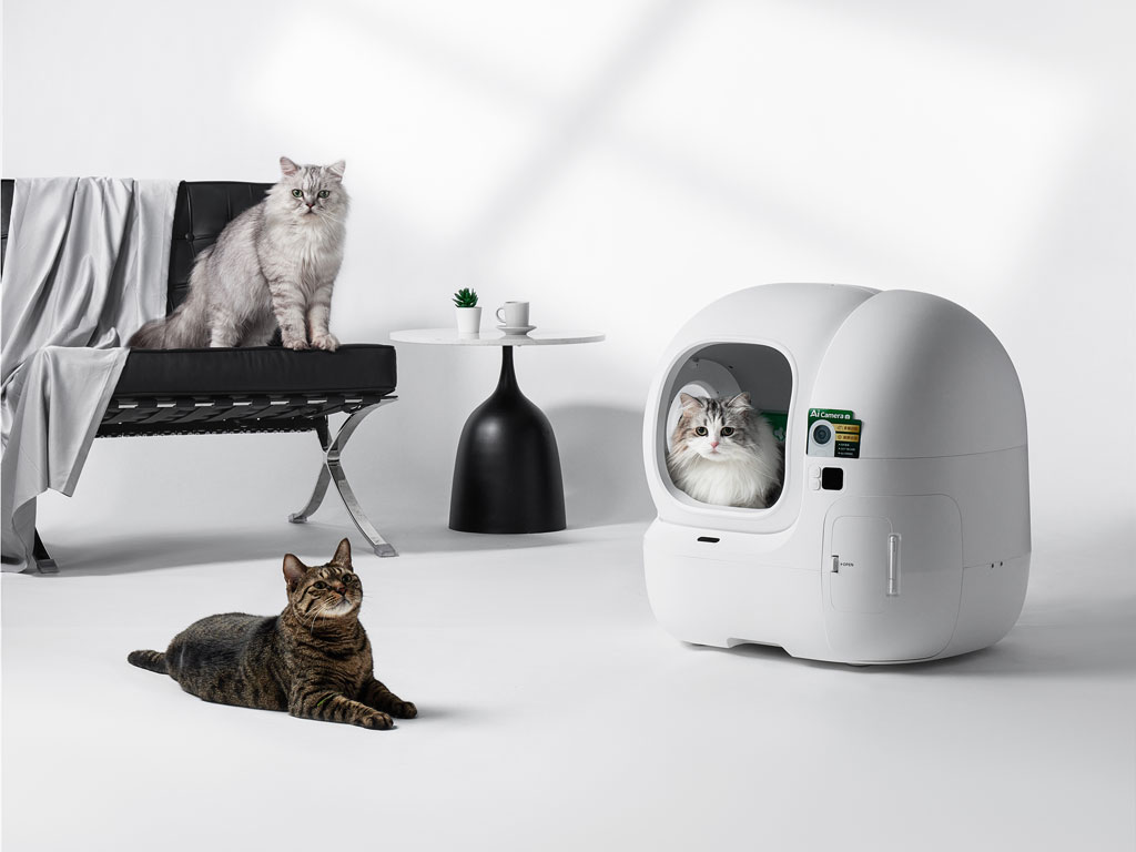 PETKIT akıllı kedi tuvaleti PUROBOT MAX PRO 2, renk analizli pH sensörü, dışkı görüntüleme ve miyavlama tespiti ile hastalık belirtilerini başlangıçta görünür kılıyor.