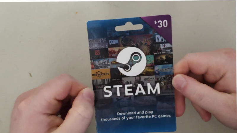 Steam gift card