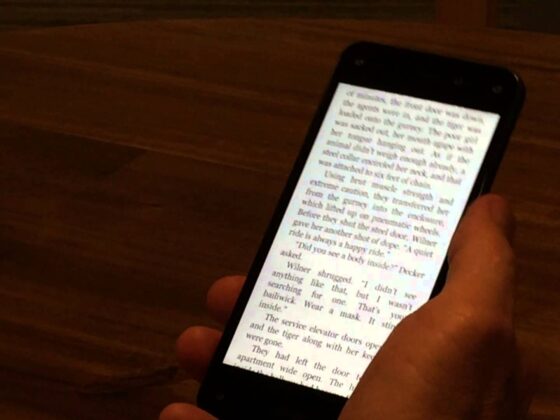 Reading on a phone