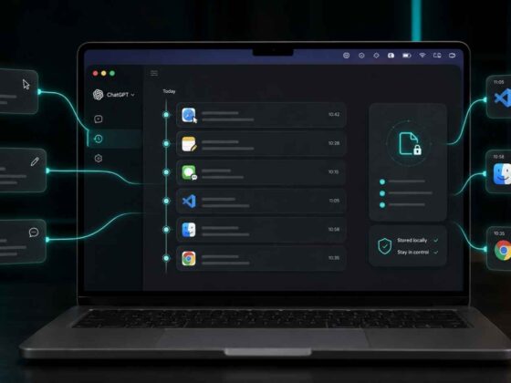 ChatGPT Computer History arayüzü ve Mac masaüstü uygulaması