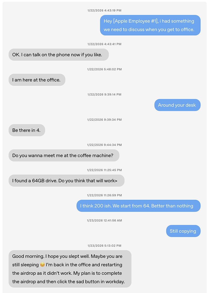 OpenAI Apple Mesajlar