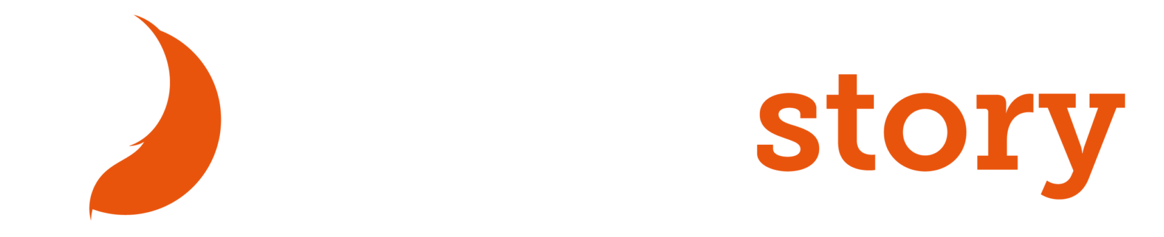 TechnoStory Beyaz Turuncu Logo