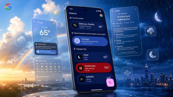 Pixel Weather yeni uygulama simgesi ve arayüzü