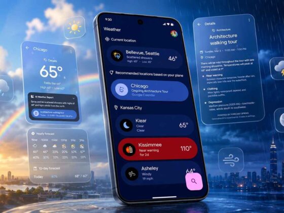 Pixel Weather yeni uygulama simgesi ve arayüzü