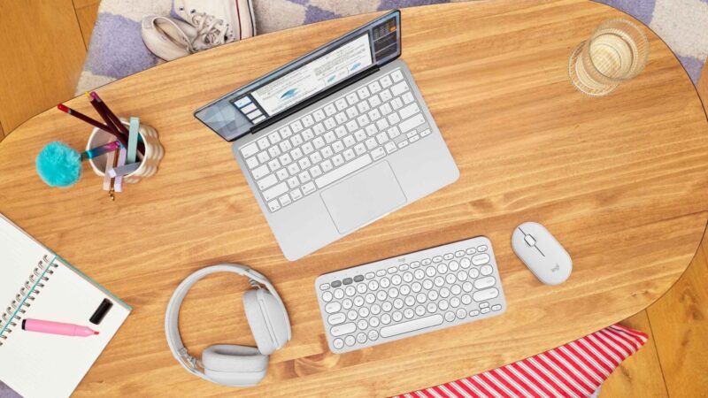 Logitech Pebble 2 mouse ve klavye seti beyaz