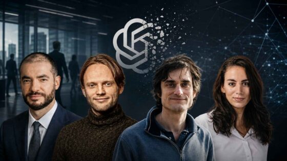 OpenAI şirket binası ve yönetim kadrosu temsilî görseli