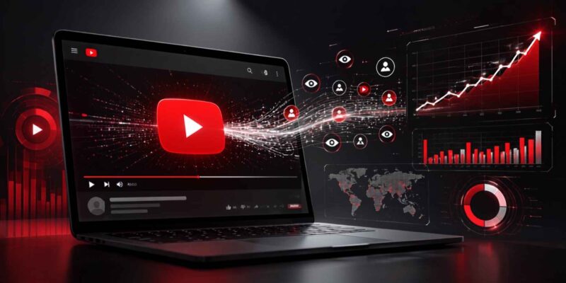 YouTube içerik üreticileri için etkileşimli izlenmeler rapor tablosu