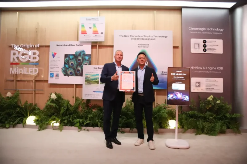 Hisense TÜV Rheinland Göz Konforu Sertifikası