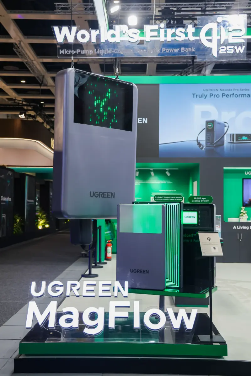 UGREEN MagFlow katlanabilir manyetik şarj cihazı