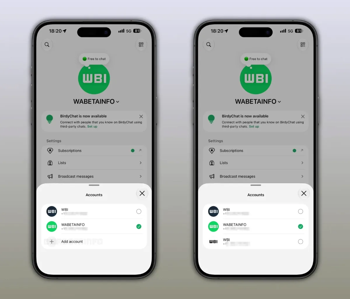 whatsapp 3 accounts